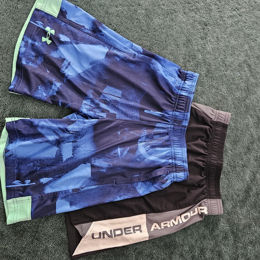 2 pairs Boys Under Armour shorts